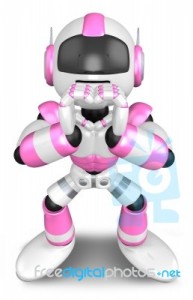 pink-robot-gesture-of-love-3d-robot-character-design-100169063